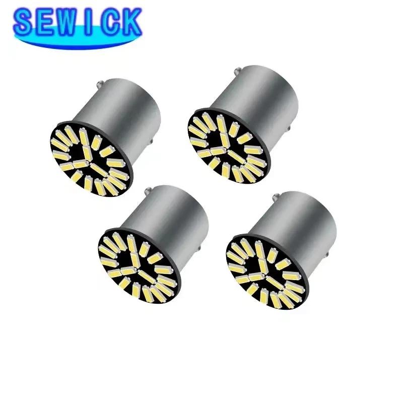100Pcs 1156 P21W 7506 BA15S 18SMD 4014 LED ڵ     1156 ڵ 극ũ   õ   12V